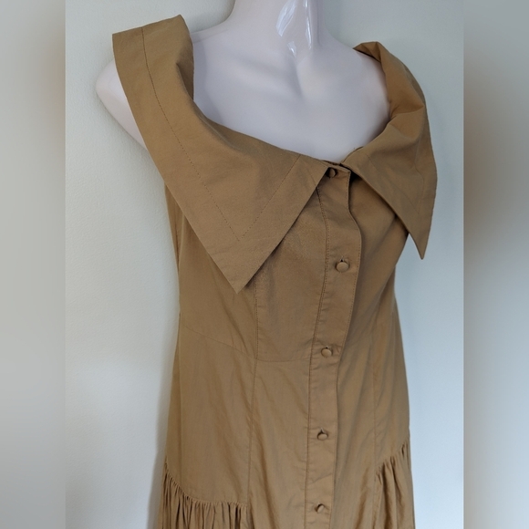 Karen Millen Organic Cotton Off The Shoulder Dress 2 - Picture 5 of 14